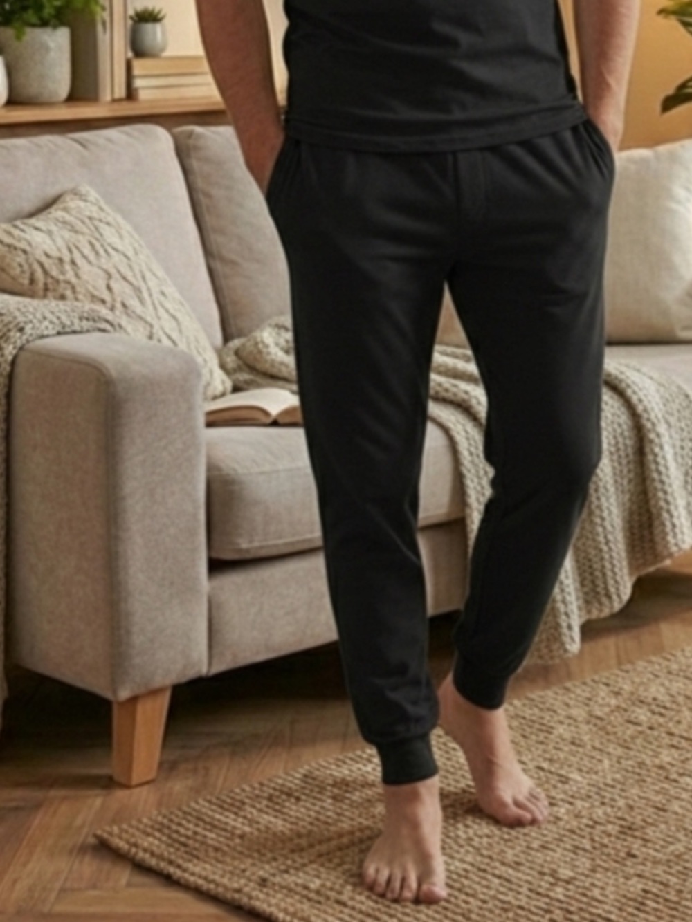 Lole lightweight lounge Jogger - Black - small